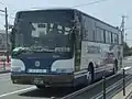 桜島町から引き継いだ貸切車を使用する定期観光バス（桜島自然遊覧コース）。