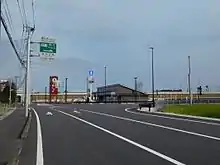 野方IC入口付近道の駅とICが隣接(鹿児島県曽於郡大崎町)