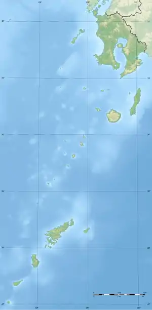 喜界島の位置(鹿児島県内)