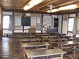 再現された戦前の教室内風景