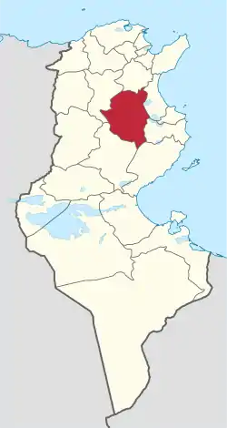 ケルアン県の位置