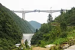 建設中の凱峡河大橋