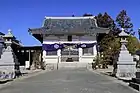 貝津神社拝殿（貝津町、2019年（平成31年）1月）
