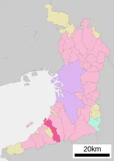 貝塚市位置図