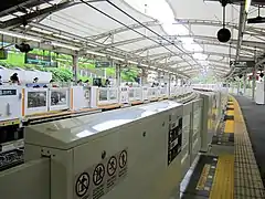 ホーム、上り方向を望む(2019年6月30日撮影)