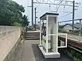 上り線ホーム改札口（2023年6月）