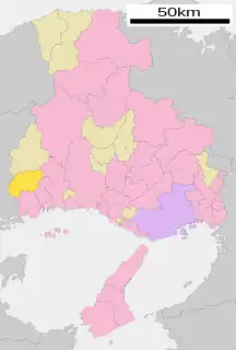 上郡町位置図