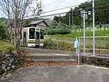ホーム中央部の出入口