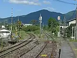 左の線路：日田彦山線（城野方面）右の線路：田川線（行橋方面）