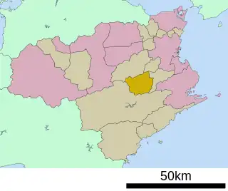 上勝町位置図