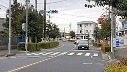 神川町信号(押しボタン式)