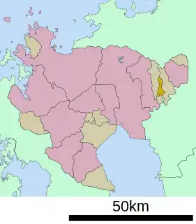 上峰町位置図