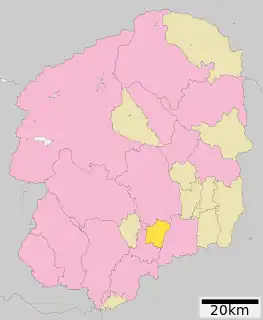 上三川町位置図