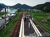 跨線橋から延岡・宮崎方面を望む