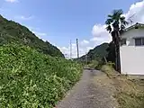 信号所跡へのアプローチ(2012年9月)