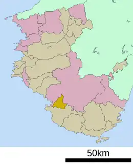 上富田町位置図