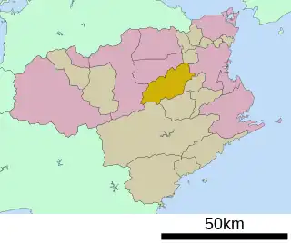 神山町位置図