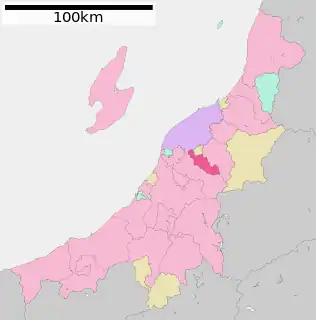 加茂市位置図