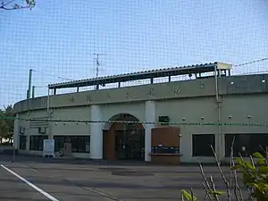鴨池市民球場正面