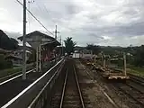 ホーム(2019年8月、列車内から)