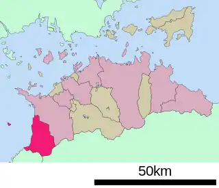 観音寺市位置図