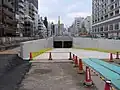 新橋4丁目付近の地下トンネル（工事中）