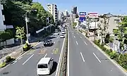 宮前橋交差点付近（世田谷区代田・2023年）