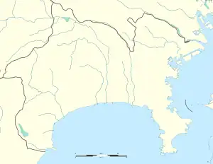 平塚球場の位置（神奈川県内）