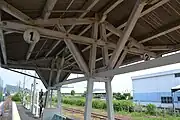 ホーム上屋(登録有形文化財に登録された)