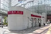 金沢駅バスターミナルの交通案内所(2022年7月)