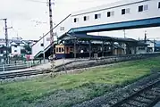 蒲原鉄道五泉駅ホーム（1999年5月）