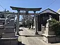 蒲原神社の鳥居。（2019年4月撮影）