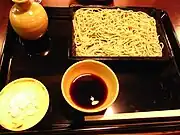 「かんだやぶそば」の「せいろうそば」（2009年9月27日撮影）
