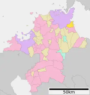 苅田町位置図
