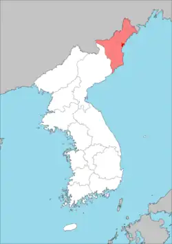 咸北の位置