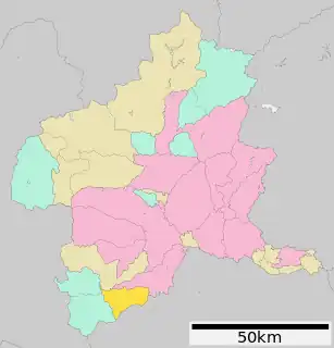 神流町位置図