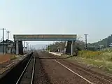 駅構内（2005年10月、加茂方面行きの列車内から）