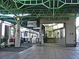 改札口（駅ビル化工事着工以前）