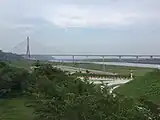 佛光山から眺める高屏渓斜張橋