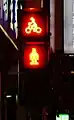 自転車用併設の赤表示時（高雄市）