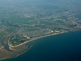 雲出川の三角州(香良洲町)