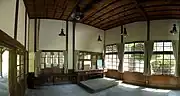 旧待合室の再現も展示されている