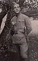 チェコ軍団所属のカレル・ネジェドリー（チェコ語版）二等兵(1918年)