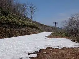 根室本線旧線跡の一部は道として整備され、説明看板等が設置されている。(2015年4月)