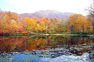 紅葉の刈込池