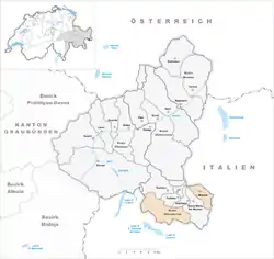 ミュスタイアの位置の位置図