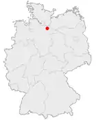 Lage Lüneburgs in Deutschland