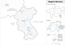 Location of ベルニナ地区