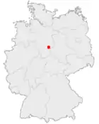 Lage der kreisfreien Stadt Salzgitter in Deutschland