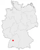 Karte Calw in Deutschland